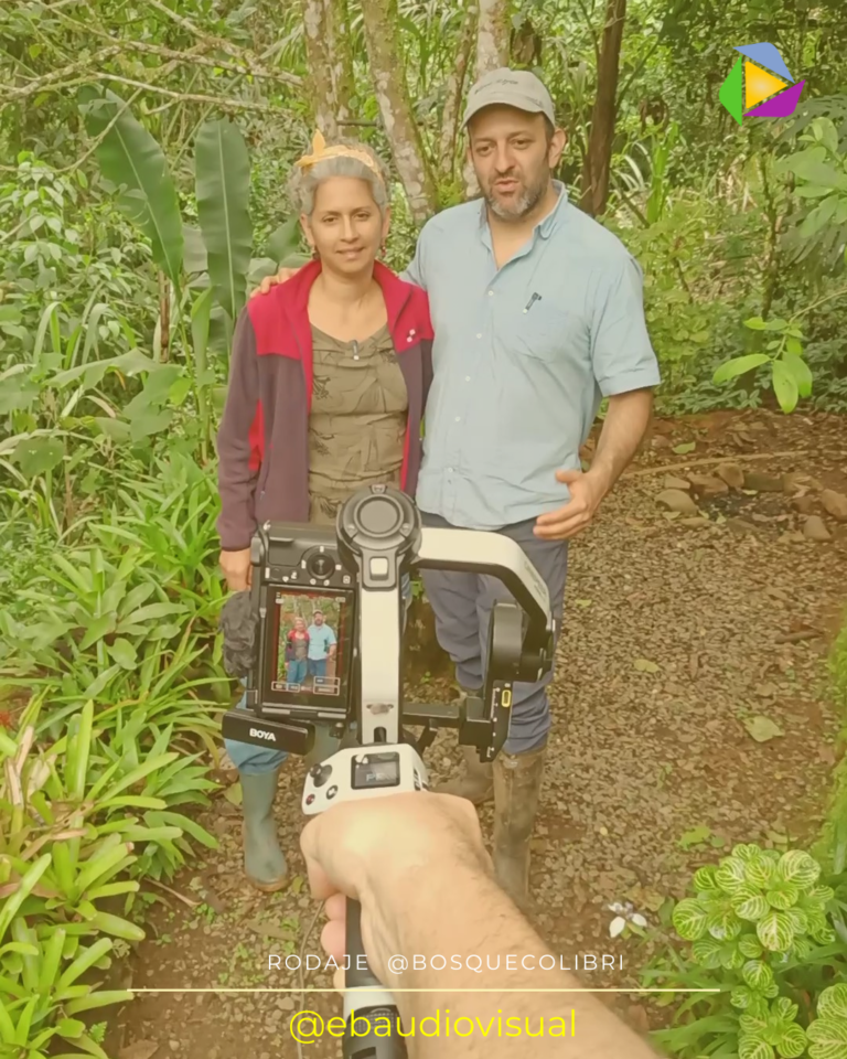 Rodaje de video Growth marketing y turismo de EB Audiovisual en Farallones de Cali, usando estabilizador y sonido para alta precisión técnica en la postproducción audiovisual.
