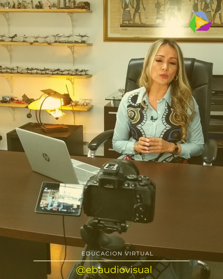Grabación de cursos online y educación virtual en estudio, producción de video para infoproductores en Cali.